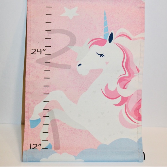 CANVAS UNICORN GROWTH CHART HANGING NWT - Picture 12 of 14